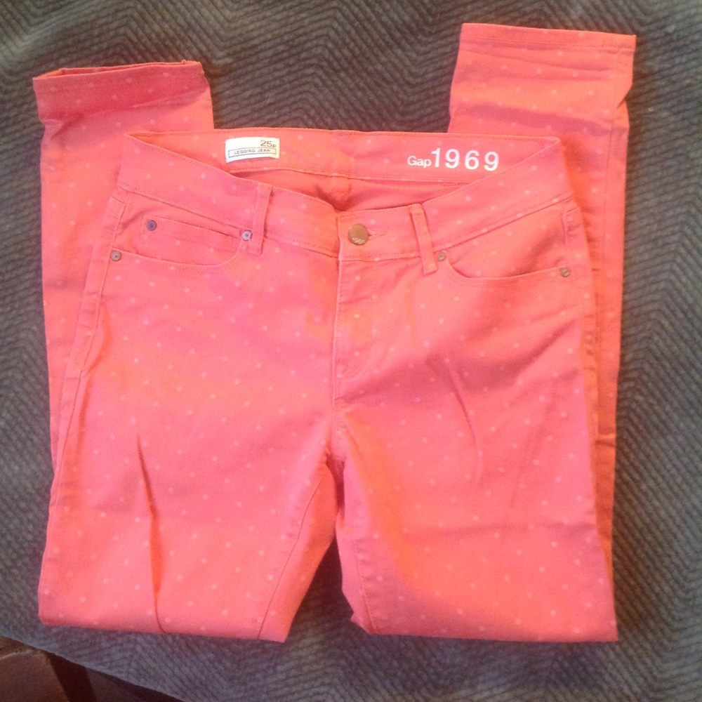 Gap Polka Dot Legging Jean Sz 25p